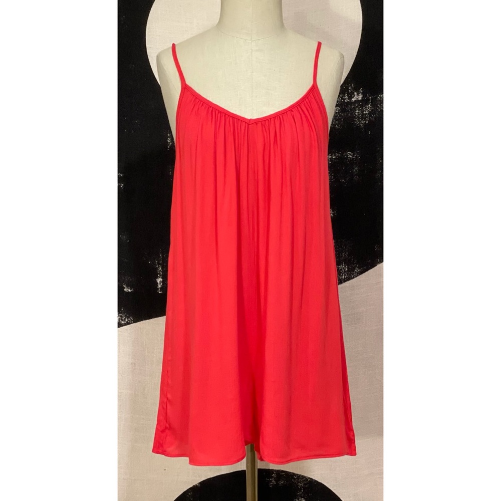 The Vanity Room SMALL Red/Coral Romper